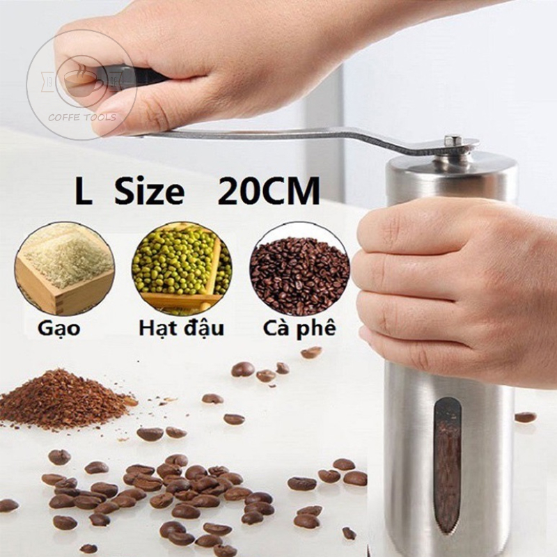 Máy Xay Cà Phê Cầm Tay Inox 304 – Lõi Nghiền Bằng Đá Tự Nhiên Cao Cấp