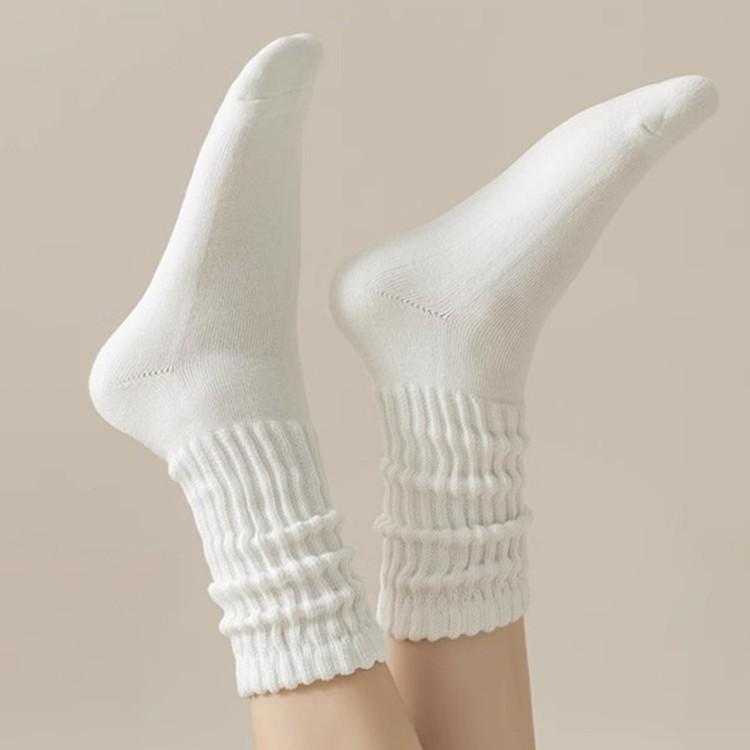 [B17] Tất chân cổ cao liền bàn cá tính, vớ dệt kim hàng Quảng Châu, vải cotton mềm mại thấm hút tốt