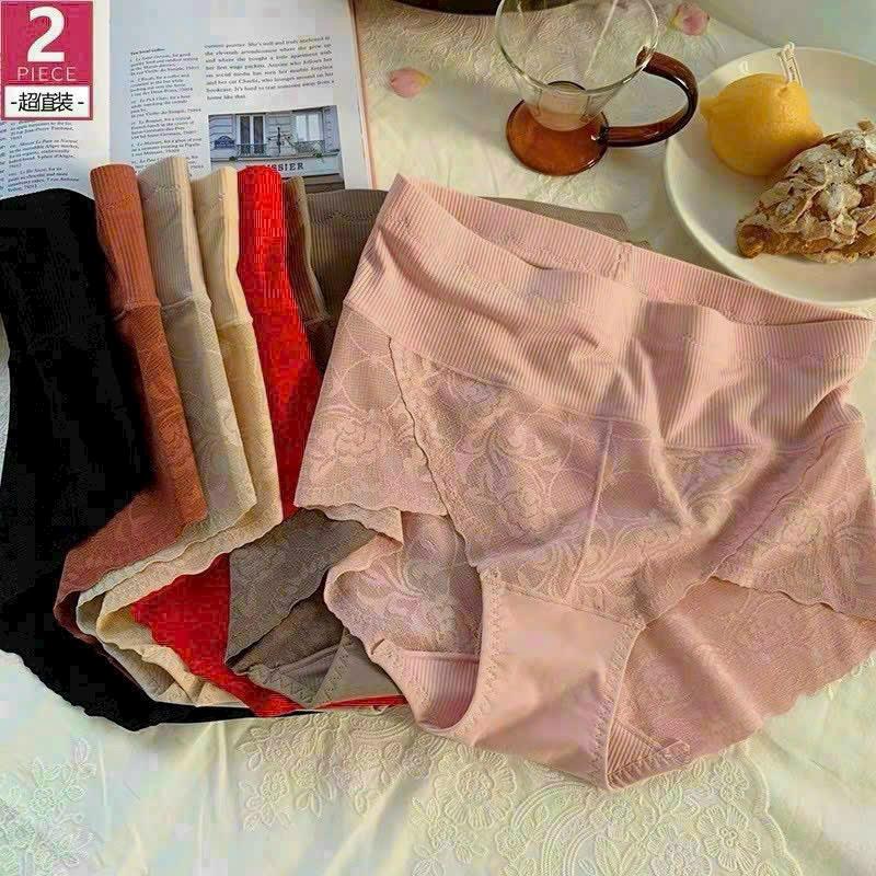 Quần lót nữ cạp cao phối ren giúp che khuyết điểm V2 cho nữ Women [2023]
