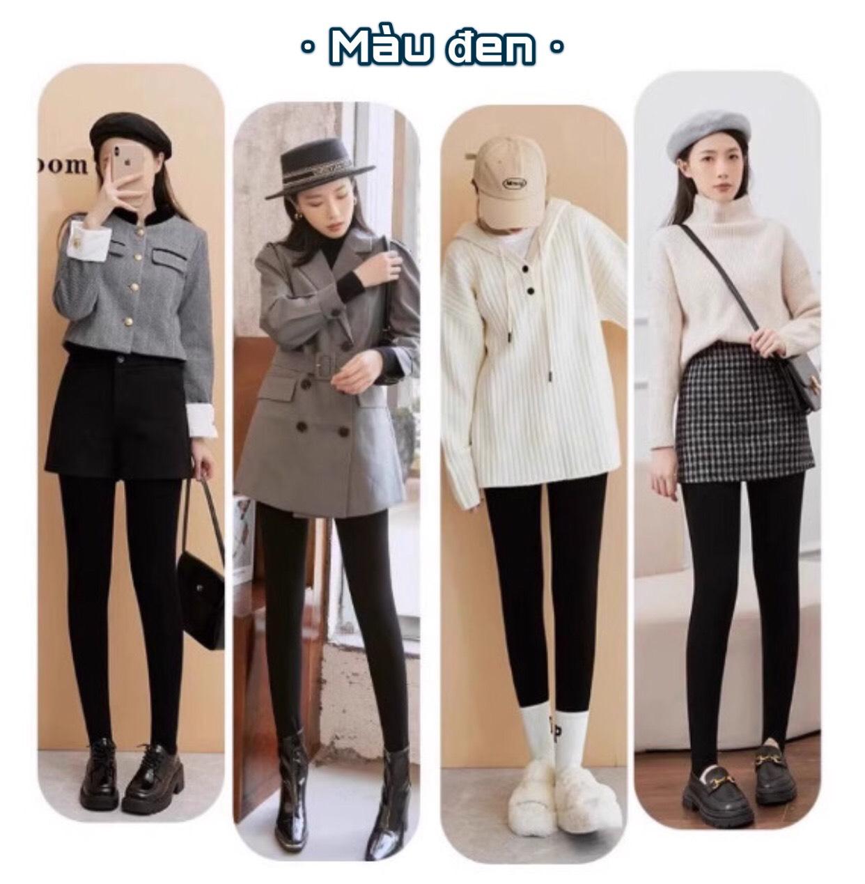 [CT] Quần Tất Cánh Tiên ôm V2, Quần 3D Trơn chất liệu mềm co giãn tốt