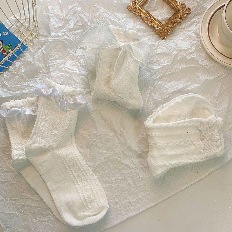 [A85] Tất Chân Nữ Dễ Thương, Vớ Lolita Hàng Quảng Châu Chất Cotton Thoáng Khí
