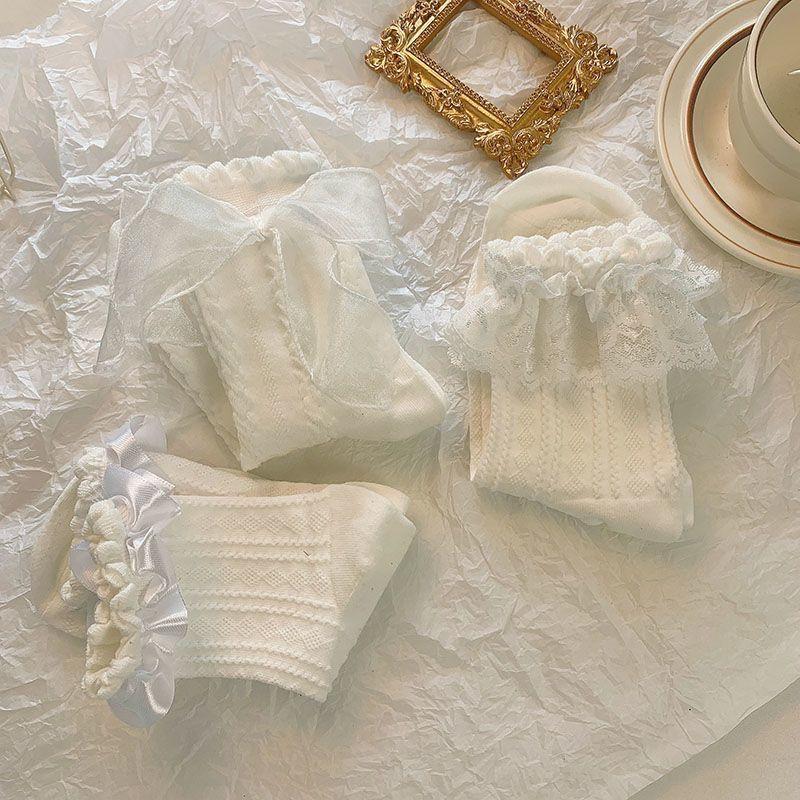 [A85] Tất Chân Nữ Dễ Thương, Vớ Lolita Hàng Quảng Châu Chất Cotton Thoáng Khí