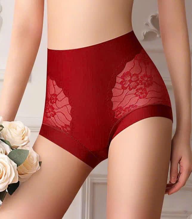 Set 5-10 Quần Lót Lưng Cao Su Lạnh Phối Ren Cap Cấp, Quần Chip Nữ Cạp Cao Hàng QC Chuẩn Đũng Kháng Khuẩn VIP_A93