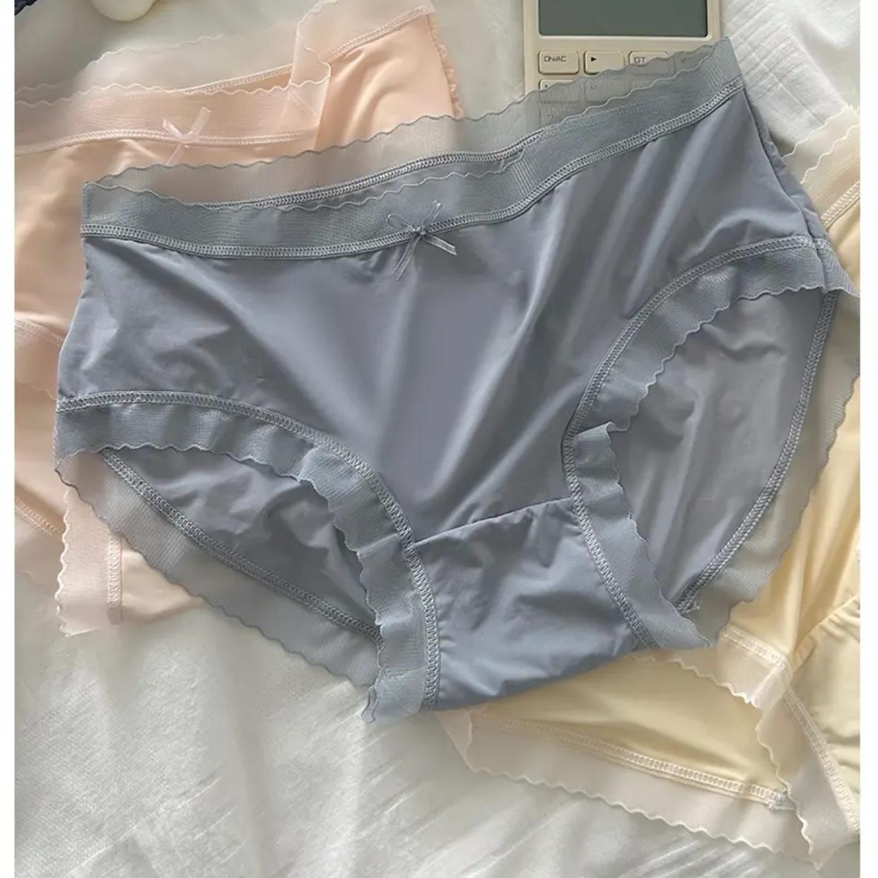Sét 5 Quần Lót Nữ Su Lụa Tàng Hình Viền Ren Cao Cấp, Chất Bao Đẹp Phong Cách Hàn Quốc Women [SR2]