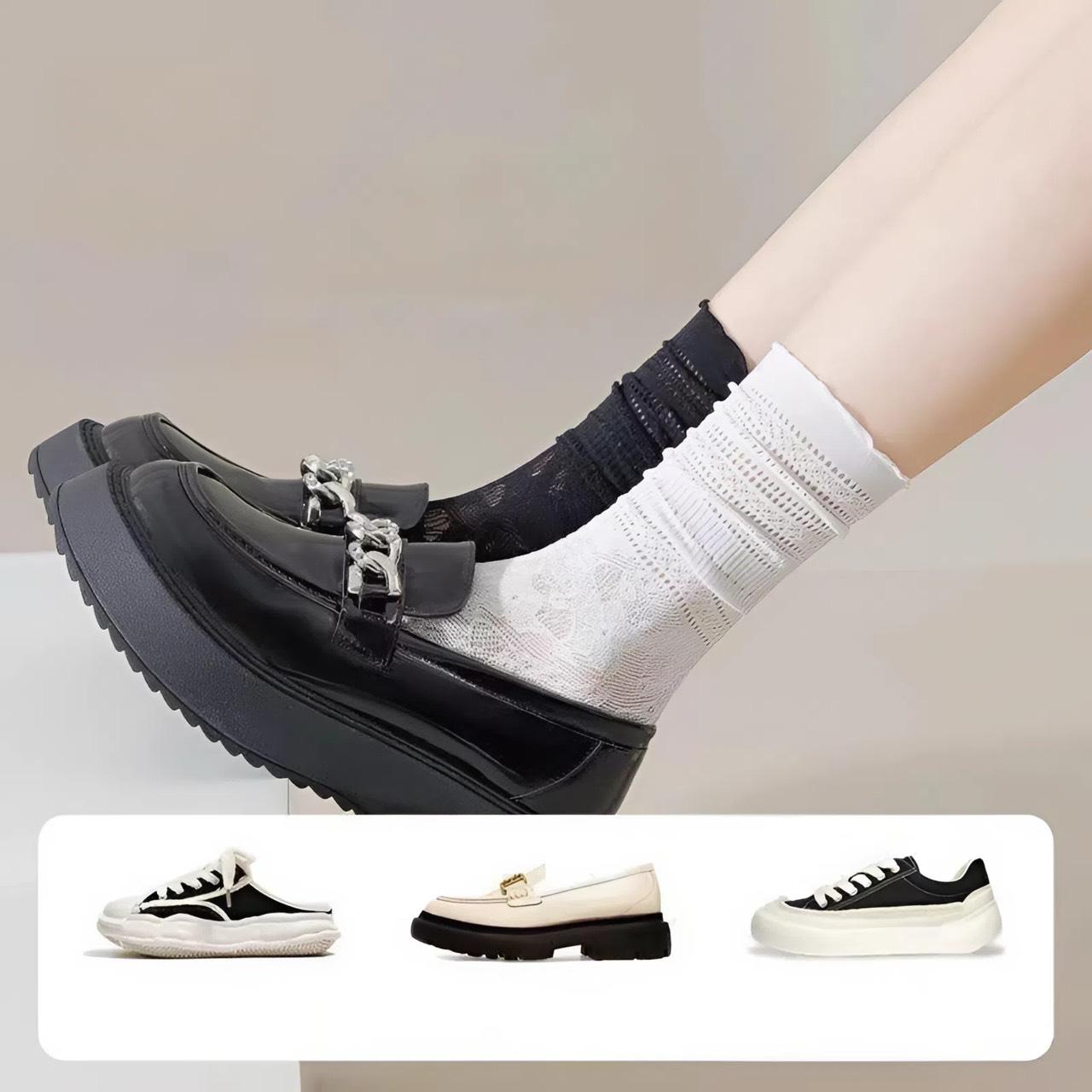 [C75] Tất Chân Nữ Ren Thoáng Khí, Vớ Nữ Ren Dễ Thương Hàng QC