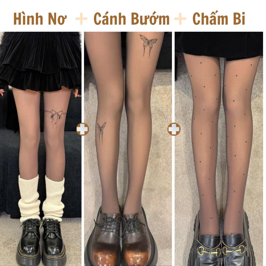 Quần Tất Nữ 3D LOT CHIC Màu Đen Nâu Tây Hàng QC Chống Xước Có Lót Nỉ Da Mỏng 80g Kết Hợp 4 Họa Tiết Che Khuyết Điểm Cho Thu Đông 2025