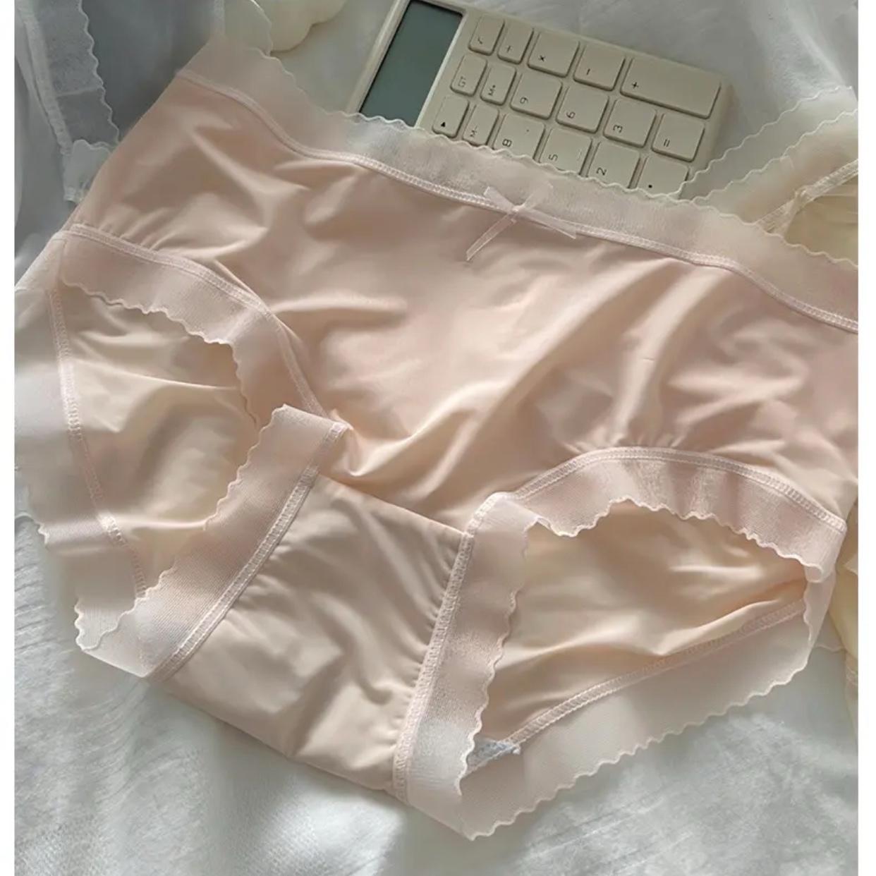 Sét 5 Quần Lót Nữ Su Lụa Tàng Hình Viền Ren Cao Cấp, Chất Bao Đẹp Phong Cách Hàn Quốc Women [SR2]