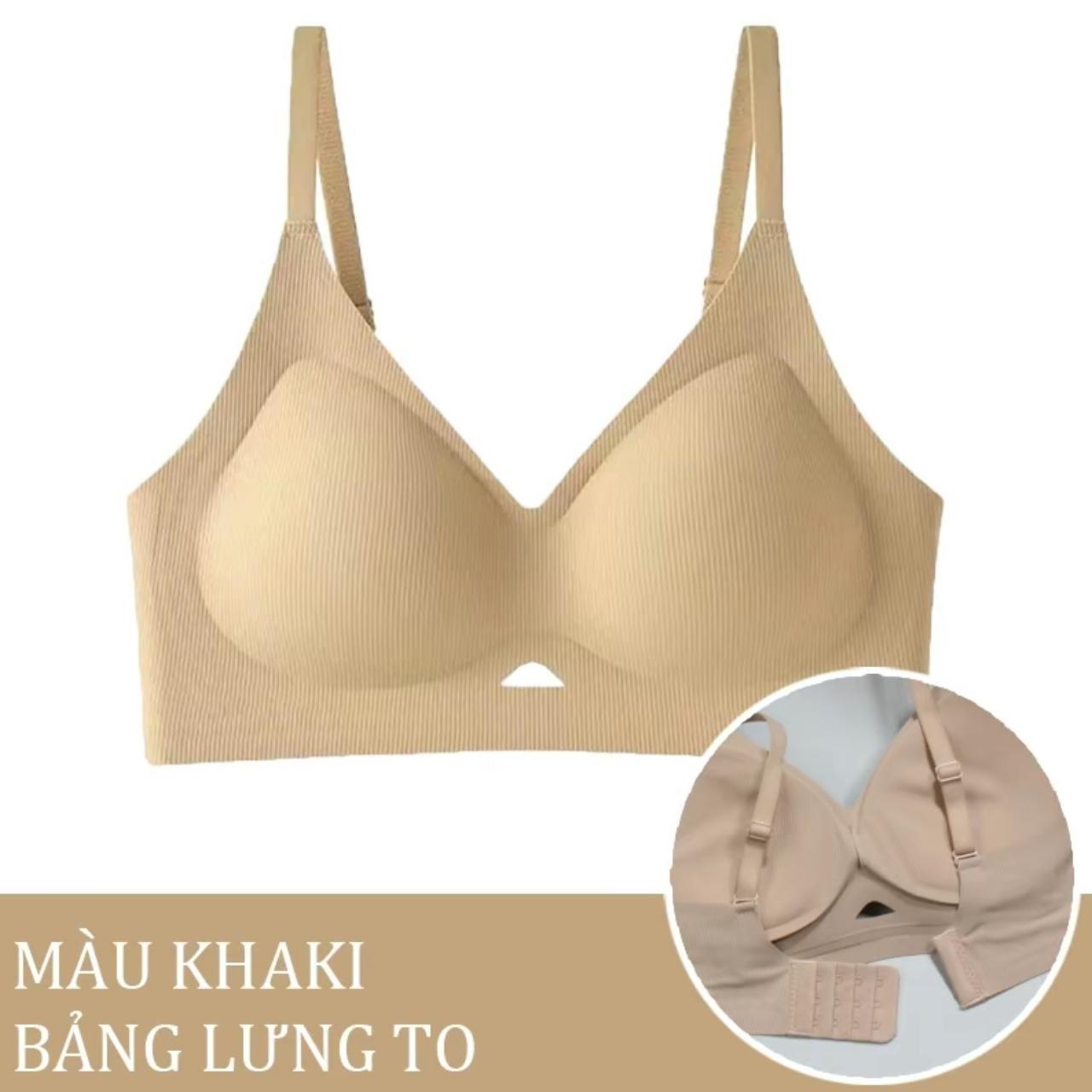 Áo Nâng Ngực Bra Chất Su Mềm Mỏng Nhẹ Không Gọng Có Mút Đệm Tròn Gom Quả Chống Chảy Xệ Hạn Chế Ngấn Lưng [A37]