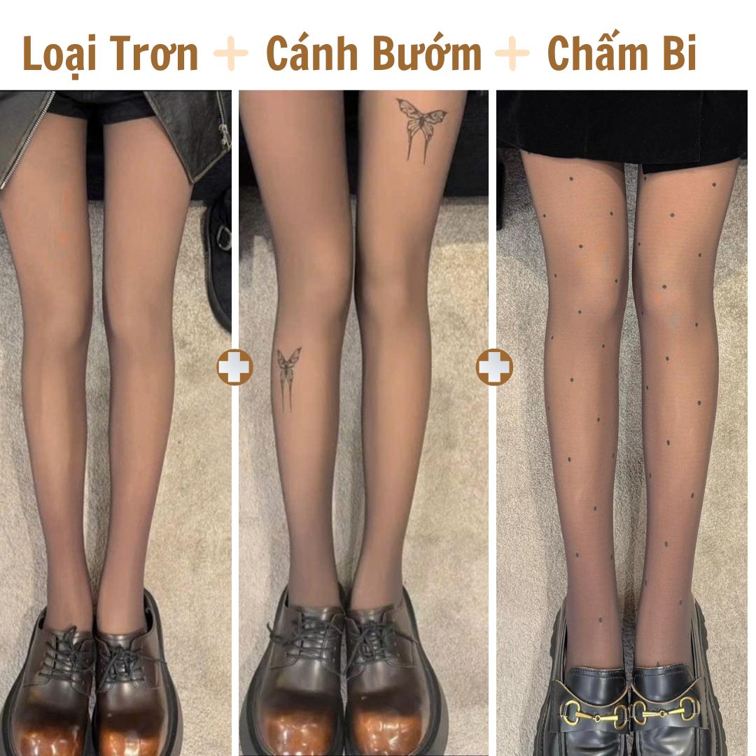 Quần Tất Nữ 3D LOT CHIC Màu Đen Nâu Tây Hàng QC Chống Xước Có Lót Nỉ Da Mỏng 80g Kết Hợp 4 Họa Tiết Che Khuyết Điểm Cho Thu Đông 2025