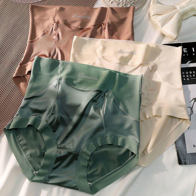 [V7] Sét 5 Quần Lót Nữ Su Lụa Satin Cạp Cao Chất Mềm Mát Hàng Cao Cấp Women