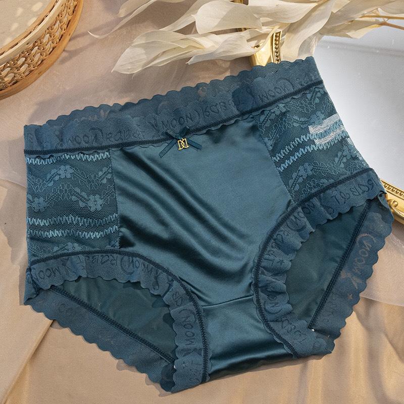 [R5] Set 5 Quần Lót Nữ Su Lụa Satin Ren Có Hông Thông Thoáng Mát Mềm Mịn sanitary  panties Women