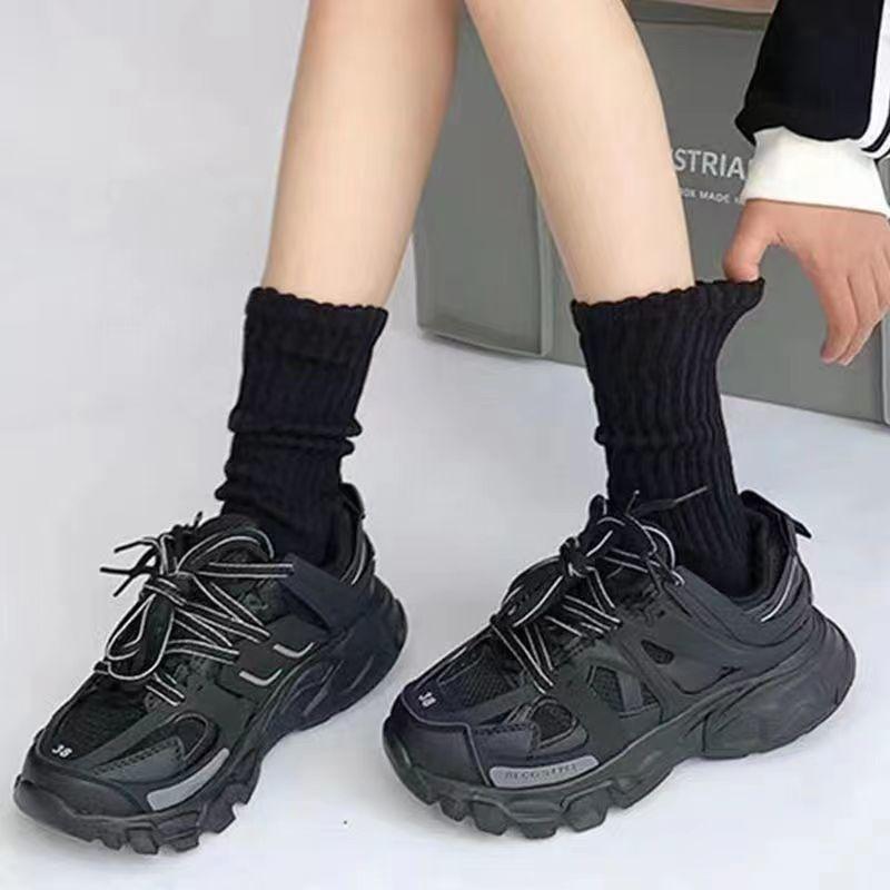 [B17] Tất chân cổ cao liền bàn cá tính, vớ dệt kim hàng Quảng Châu, vải cotton mềm mại thấm hút tốt