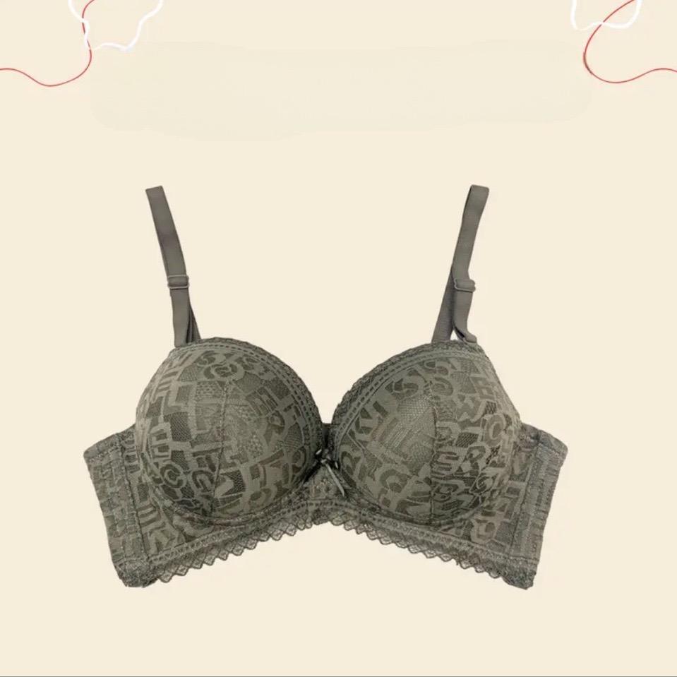 [912] Áo Lót Ren Ko Gọng Đệm Dày 5.5cm Nâng V1 Bra Đen Kem