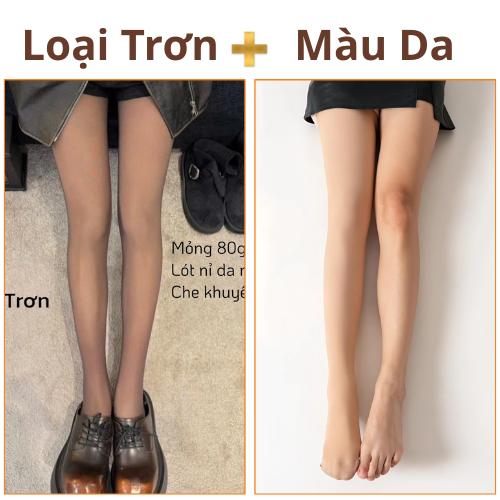 Quần tất 3D hàng chuẩn xịn có lót nỉ mỏng 80g che khuyết điểm