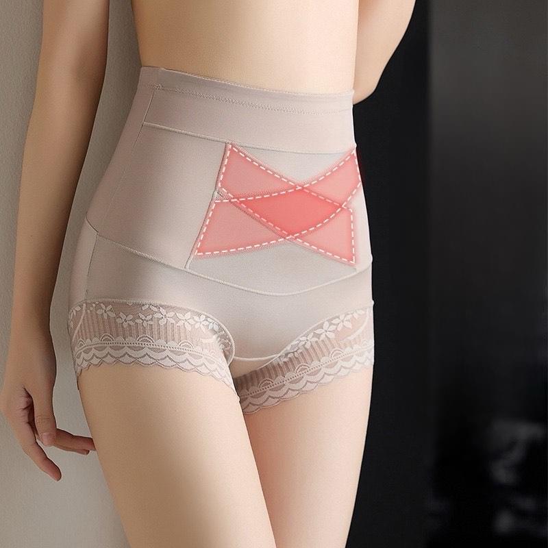 Sét 4 (hoặc 2) Quần Lót Nữ Cạp Cao Chất Lụa Mềm Phối Ren cao cấp Women [1125]