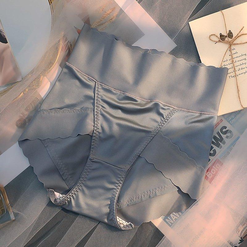 [NewCaocấp_X8] Sét 5 Quần Lót Nữ Su Lụa Satin Cạp Cao Đũng Kháng Khuẩn