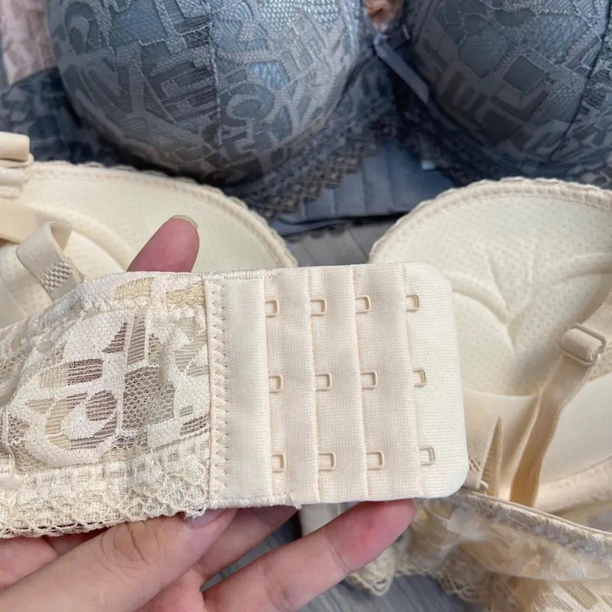 [912] Áo Lót Ren Ko Gọng Đệm Dày 5.5cm Nâng V1 Bra Đen Kem