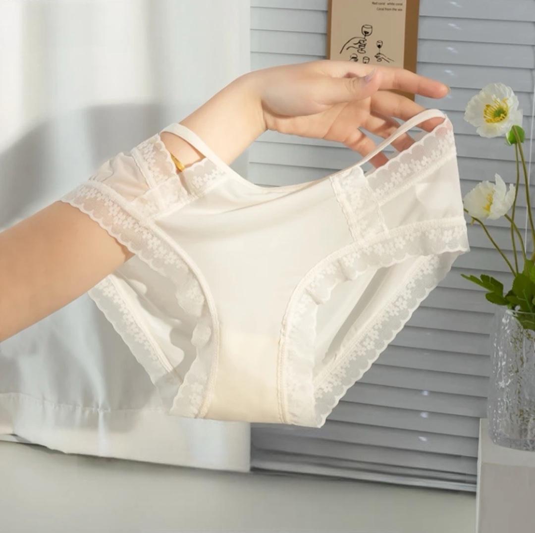 7A Quần Lót Nữ phong cách Pháp, Ren lưới gợi cảm mỏng và thoáng khí, hàng cao cấp mới về, quần lót tam giác Women