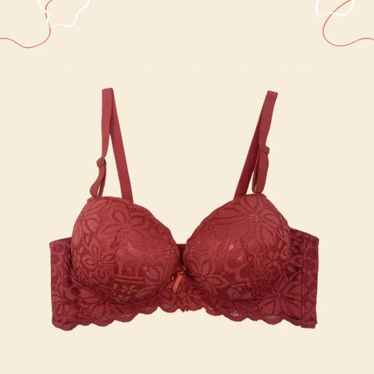 [912] Áo Lót Ren Ko Gọng Đệm Dày 5.5cm Nâng V1 Bra Đen Kem