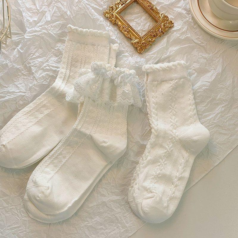 [A85] Tất Chân Nữ Dễ Thương, Vớ Lolita Hàng Quảng Châu Chất Cotton Thoáng Khí
