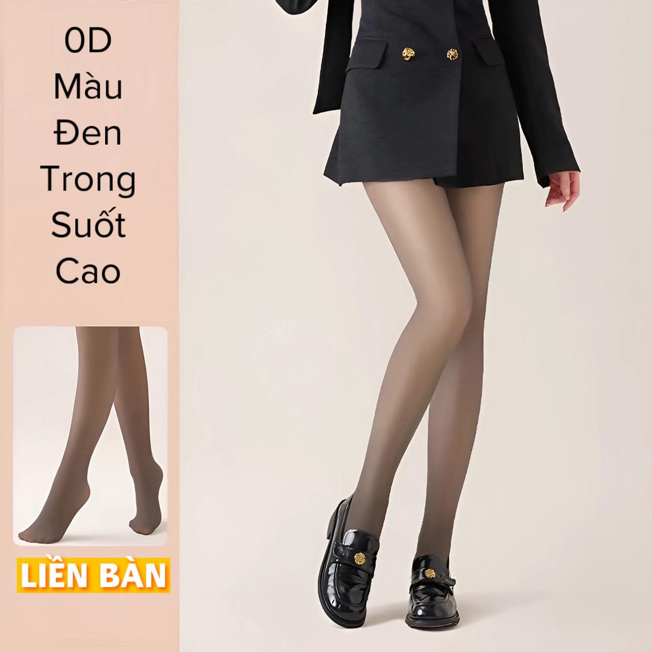 [Mới 2025 mã T45] Quần Tất Nữ Hàng QC Màu Đen Trong Suốt & Màu Da Tự Nhiên, có phân loại 100g lót nỉ và 200g lót lông, Quần tất giữ nhiệt dai bền chống xước rách
