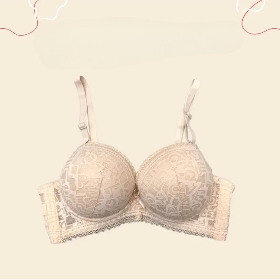[912] Áo Lót Ren Ko Gọng Đệm Dày 5.5cm Nâng V1 Bra Đen Kem