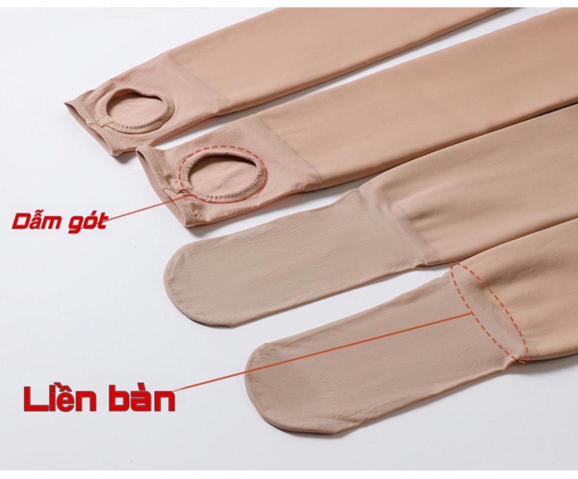 Quần Tất Nịt Bụng Hàng QC cao cấp, có 2 lựa chọn quần tất mỏng 80gr và dầy lót nỉ lông 260gr hiệu ứng 3D hỗ trợ nâng mông, công nghệ dệt kim 1080 hiện đại cho Nữ quantat