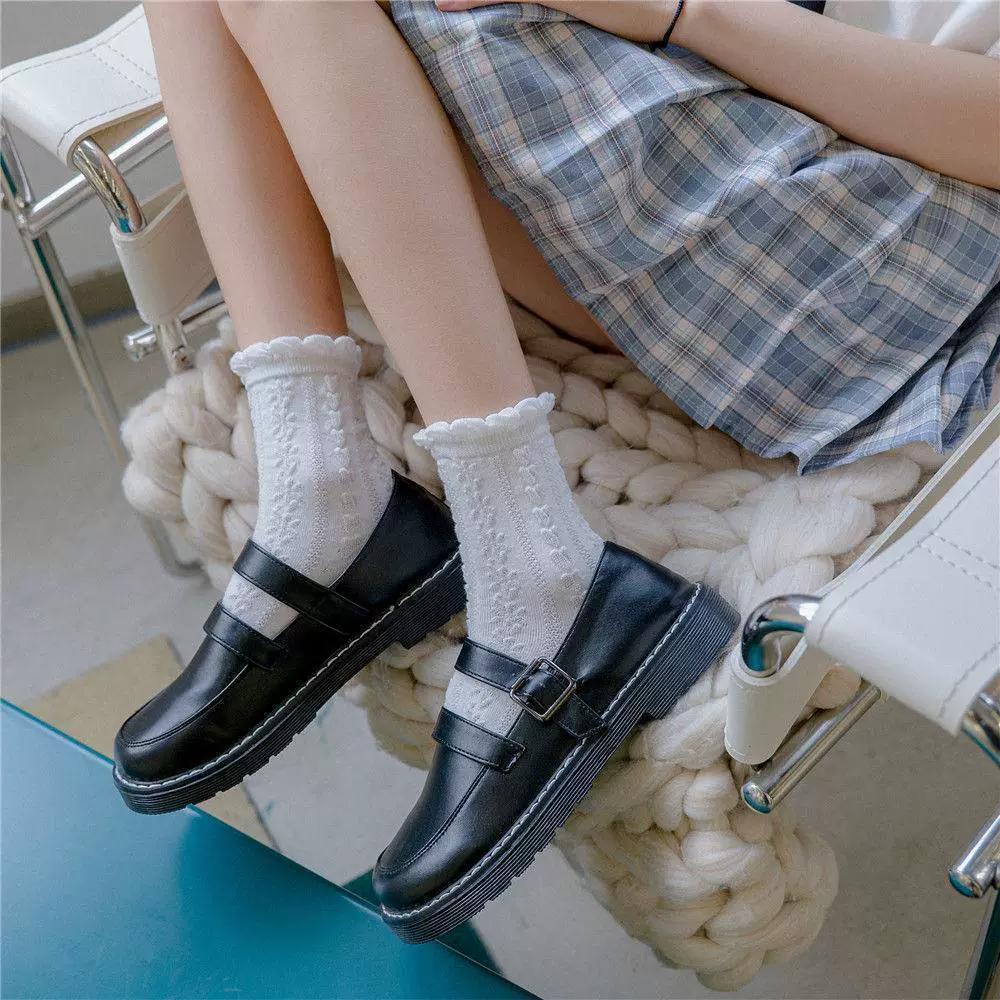 [A85] Tất Chân Nữ Dễ Thương, Vớ Lolita Hàng Quảng Châu Chất Cotton Thoáng Khí