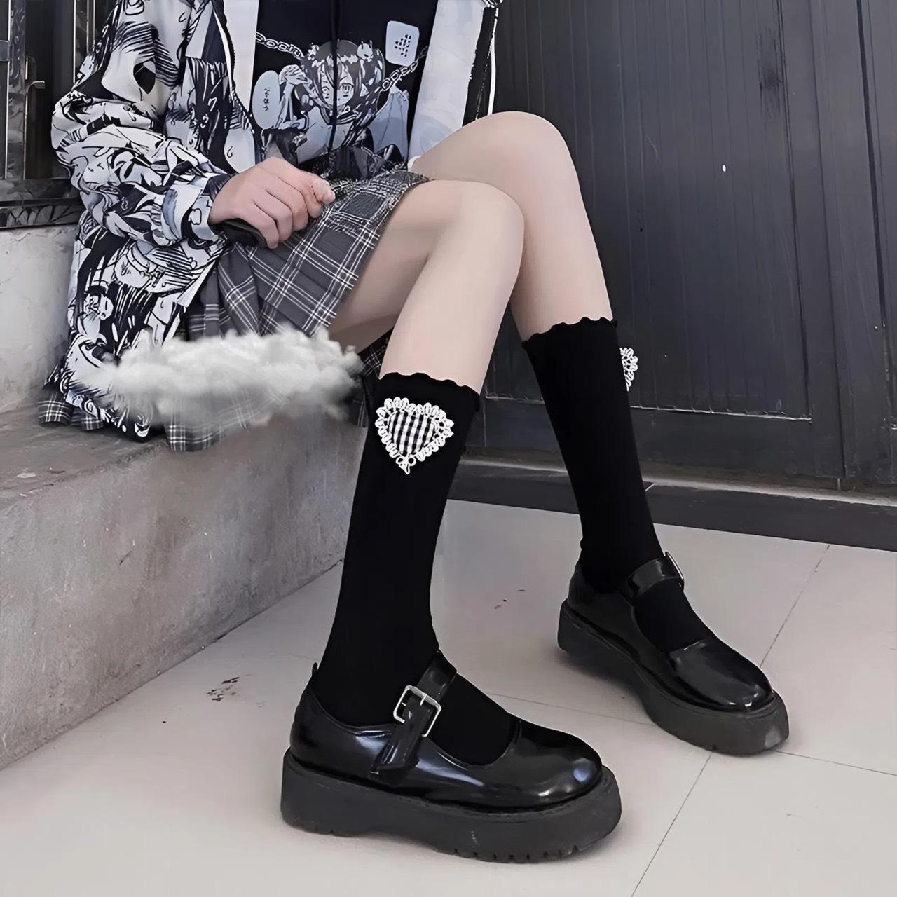 [A50] Tất Chân Nữ Cổ Cao Cá Tính, Vớ Nữ Xinh Dễ Thương Hàng QC