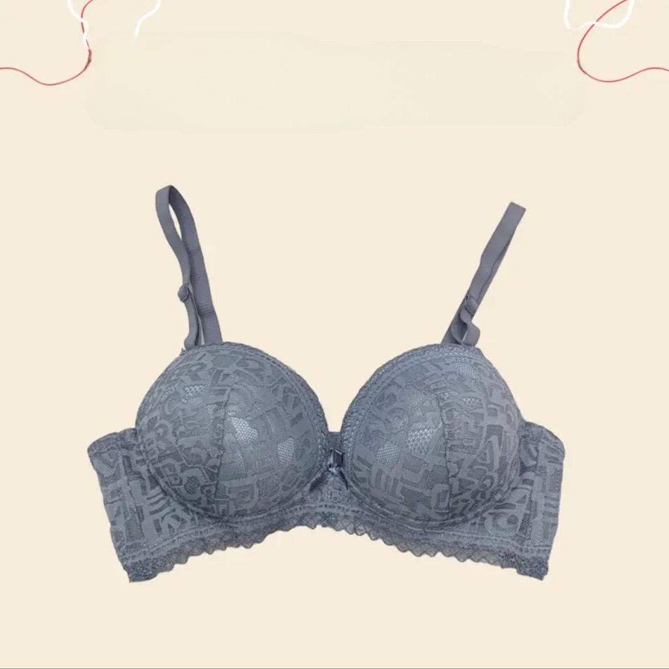 [912] Áo Lót Ren Ko Gọng Đệm Dày 5.5cm Nâng V1 Bra Đen Kem