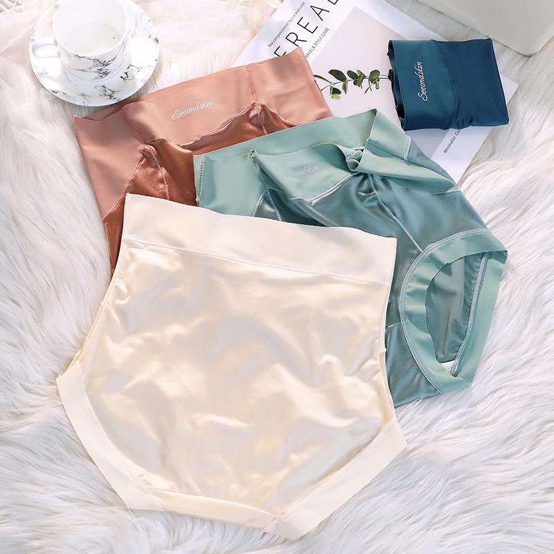 [V7] Sét 5 Quần Lót Nữ Su Lụa Satin Cạp Cao Chất Mềm Mát Hàng Cao Cấp Women