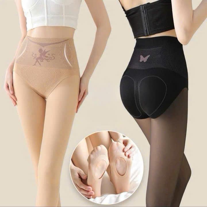Quần Tất Nịt Bụng Cánh Tiền hiệu ứng 3D thời trang hỗ trợ nâng mông, mẫu mới  khoét chân tiện lợi sử dụng Women - Xmas [CTM] lót nỉ