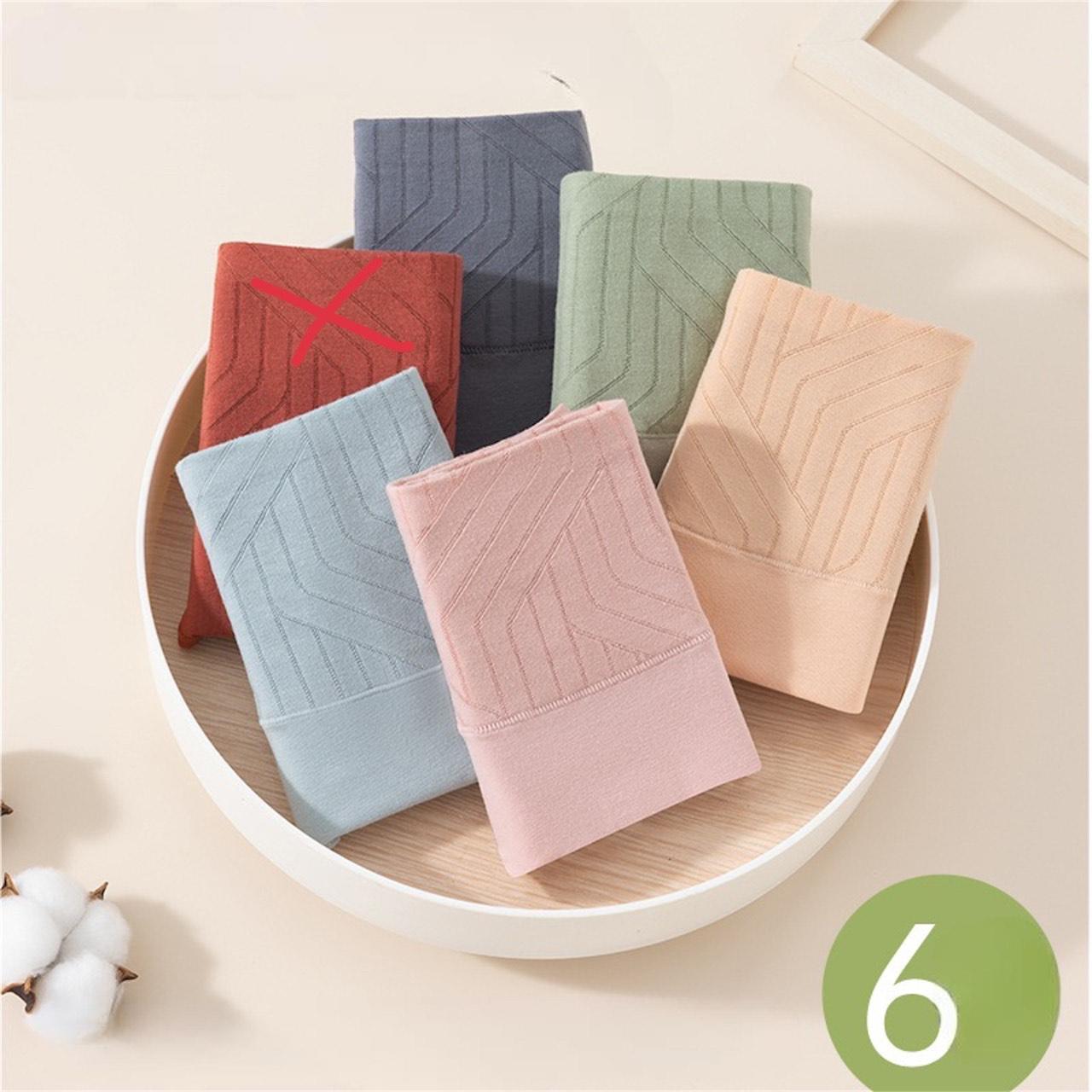Sét 5 Quần Lót Nữ Cạp Cao Cotton nguyên chất Yisgo mặc hàng ngày ôm V2 thoải mái, Chất vải quần dày dặn, Đũng khàng khuẩn K+ Women