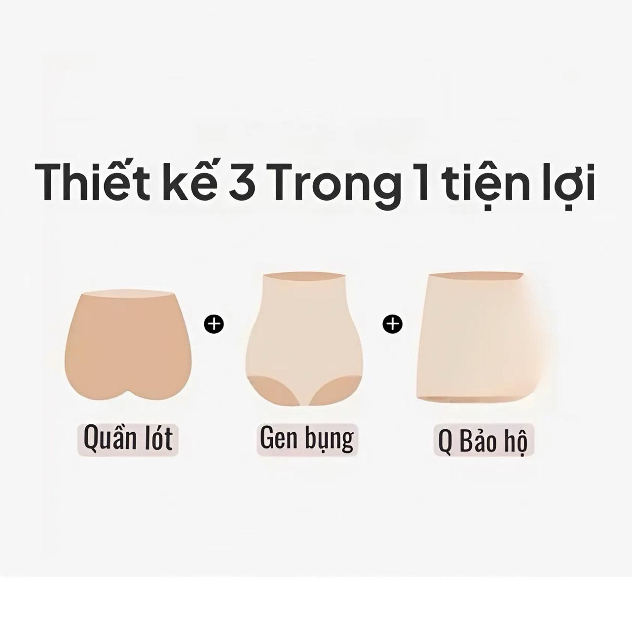 Quần Đùi Mặc Váy Nâng V3+ Gen Vòng Eoo, Mặc Không Lộ Viền, Quần Lót Nữ Mặc Váy Chất Su Lạnh Thoáng Mát [V69]