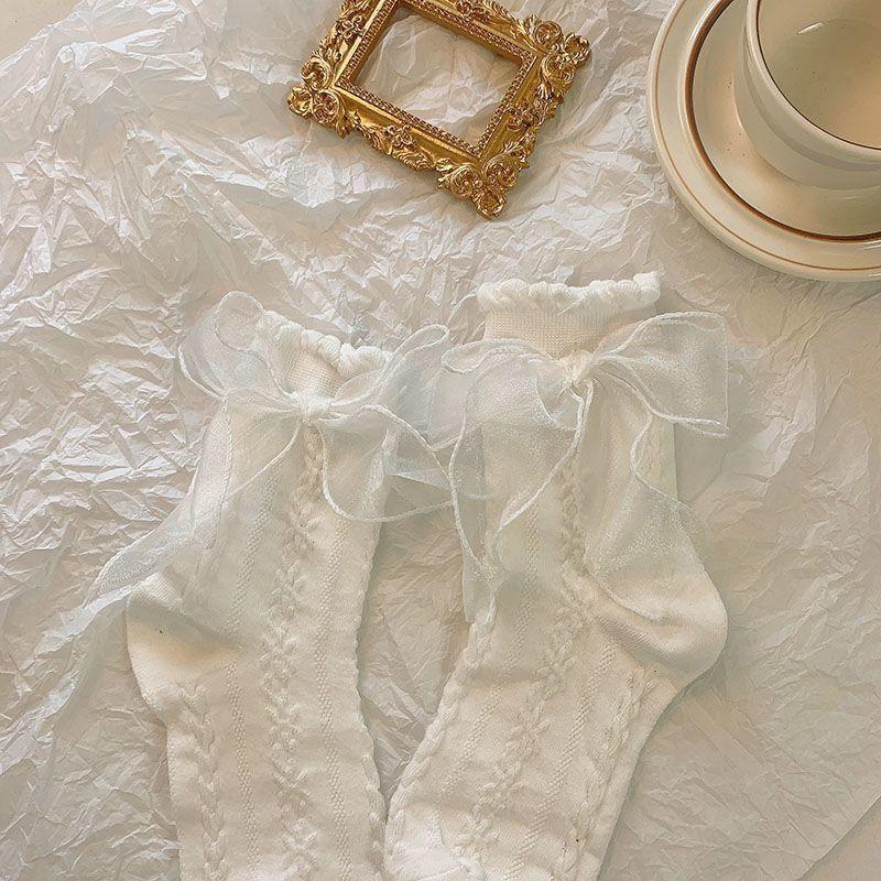 [A85] Tất Chân Nữ Dễ Thương, Vớ Lolita Hàng Quảng Châu Chất Cotton Thoáng Khí