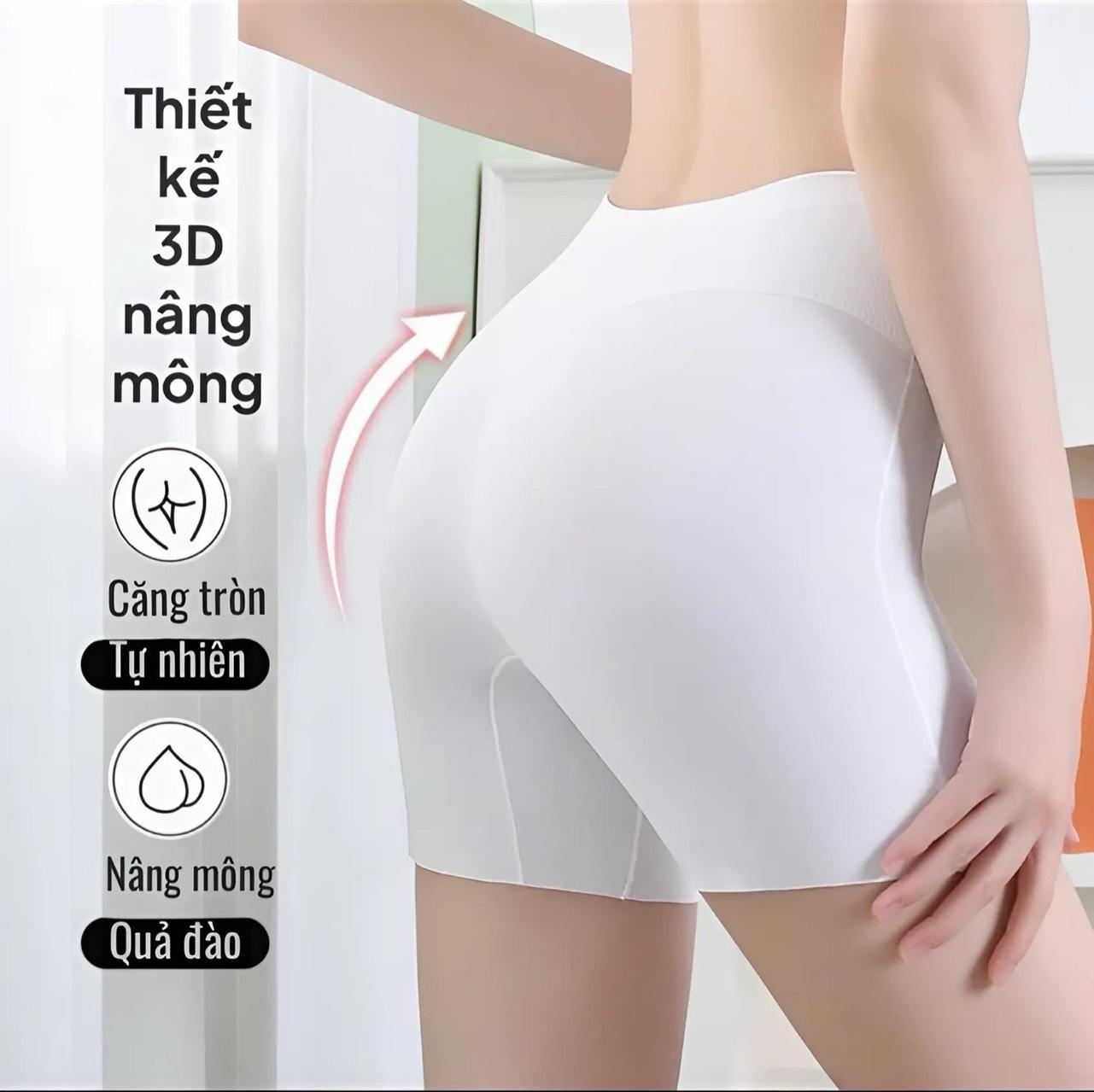 Quần Đùi Mặc Váy Nâng V3+ Gen Vòng Eoo, Mặc Không Lộ Viền, Quần Lót Nữ Mặc Váy Chất Su Lạnh Thoáng Mát [V69]