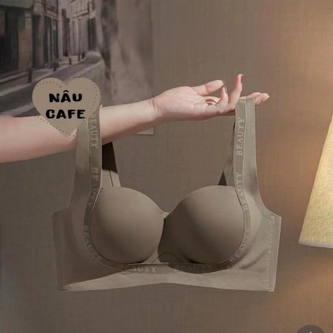 [SC2] Áo Lót su đúc không gọng bản lưng che ngấn mỡ tốt, Áo ngực su đúc