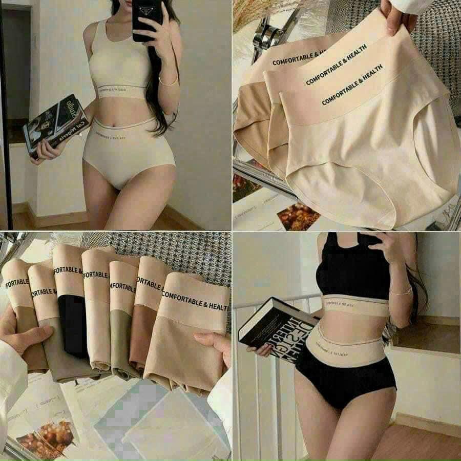Set 5Quần Lót Nữ su đúc cạp cao, quần ôm V2 thoải mái hàng ngày không lộ viền Women C66