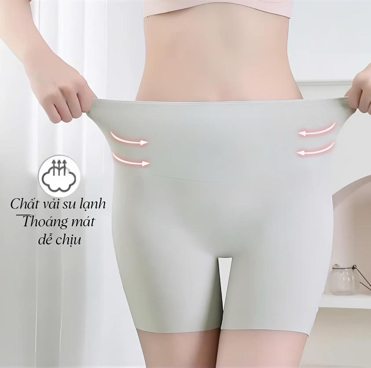 Quần Đùi Mặc Váy Nâng V3+ Gen Vòng Eoo, Mặc Không Lộ Viền, Quần Lót Nữ Mặc Váy Chất Su Lạnh Thoáng Mát [V69]