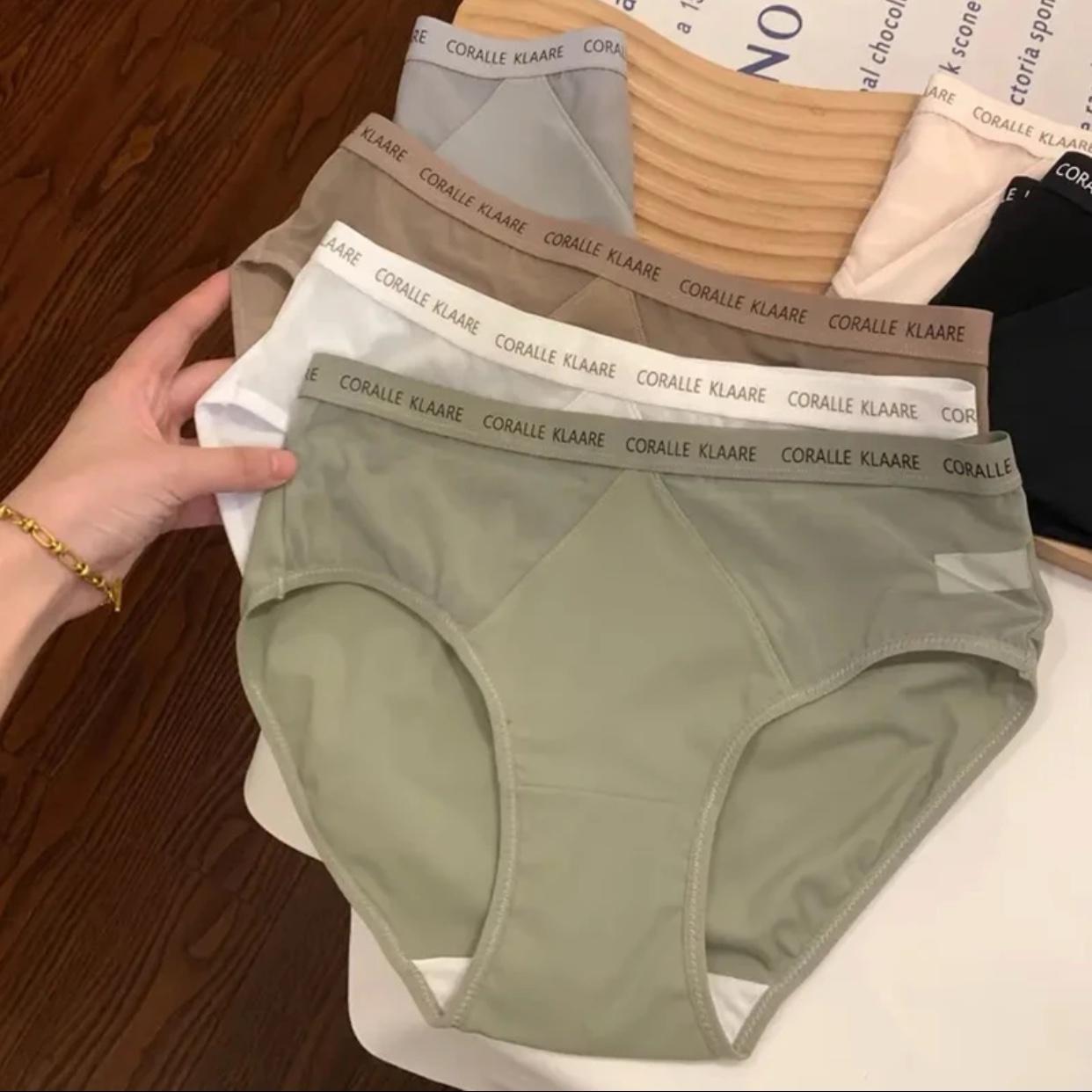 Set 5 Quần Lót Nữ Vải Su Lạnh Phối Ren Lưới Cao cấp, Quần Chip Nữ Cạp Chữ trẻ trung (Women Voi) S116