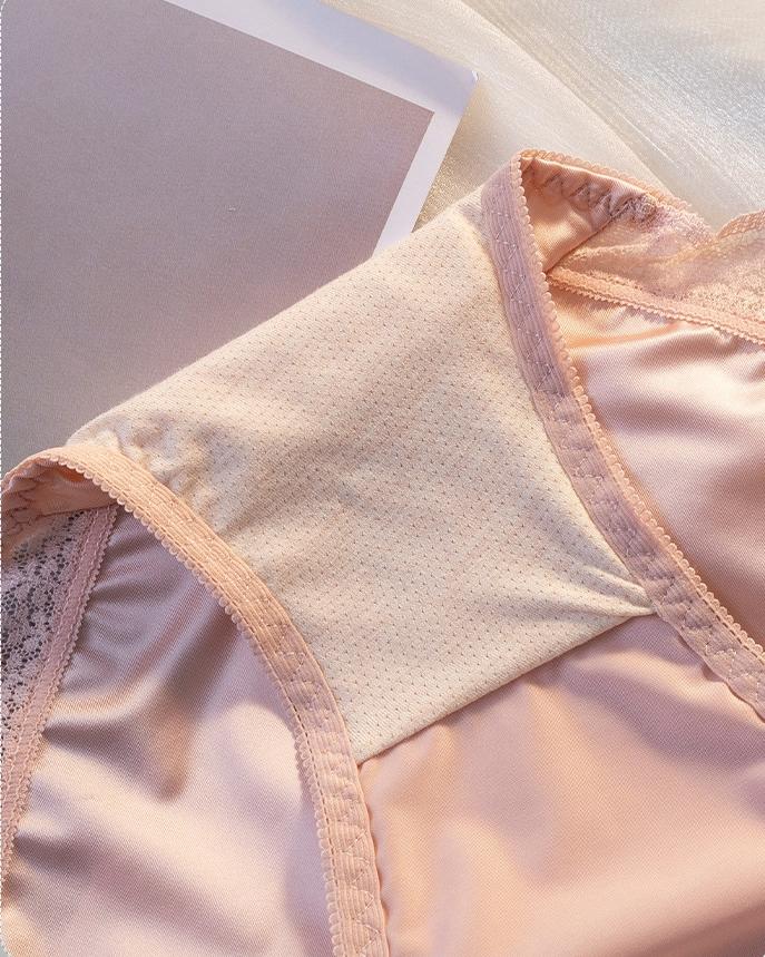 [Vip_L24] Sét 5 Quần Lót Nữ Ren Su Lụa Satin Mềm Mại Cao Cấp Women