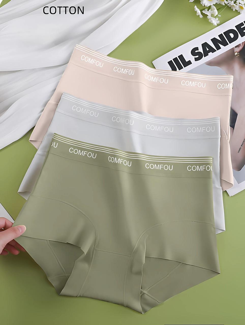 Set 5-10 Quần Lót Nữ Cotton Nguyên Chất Lành Tính, Quần Chip Vải Mềm Mại Co Giãn Tốt Kết Hợp Đáy Quần 7A Kháng Khuẩn 678#