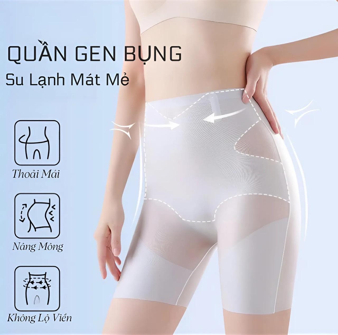 [G673] Quần Gen Bụng Định Hình Kết Hợp Nâng Vòng 3 Chất Lụa Băng Mềm Mát, Quần Nâng Vòng 3 Tròn Đầy, Quần Bảo Hộ Trong Váy