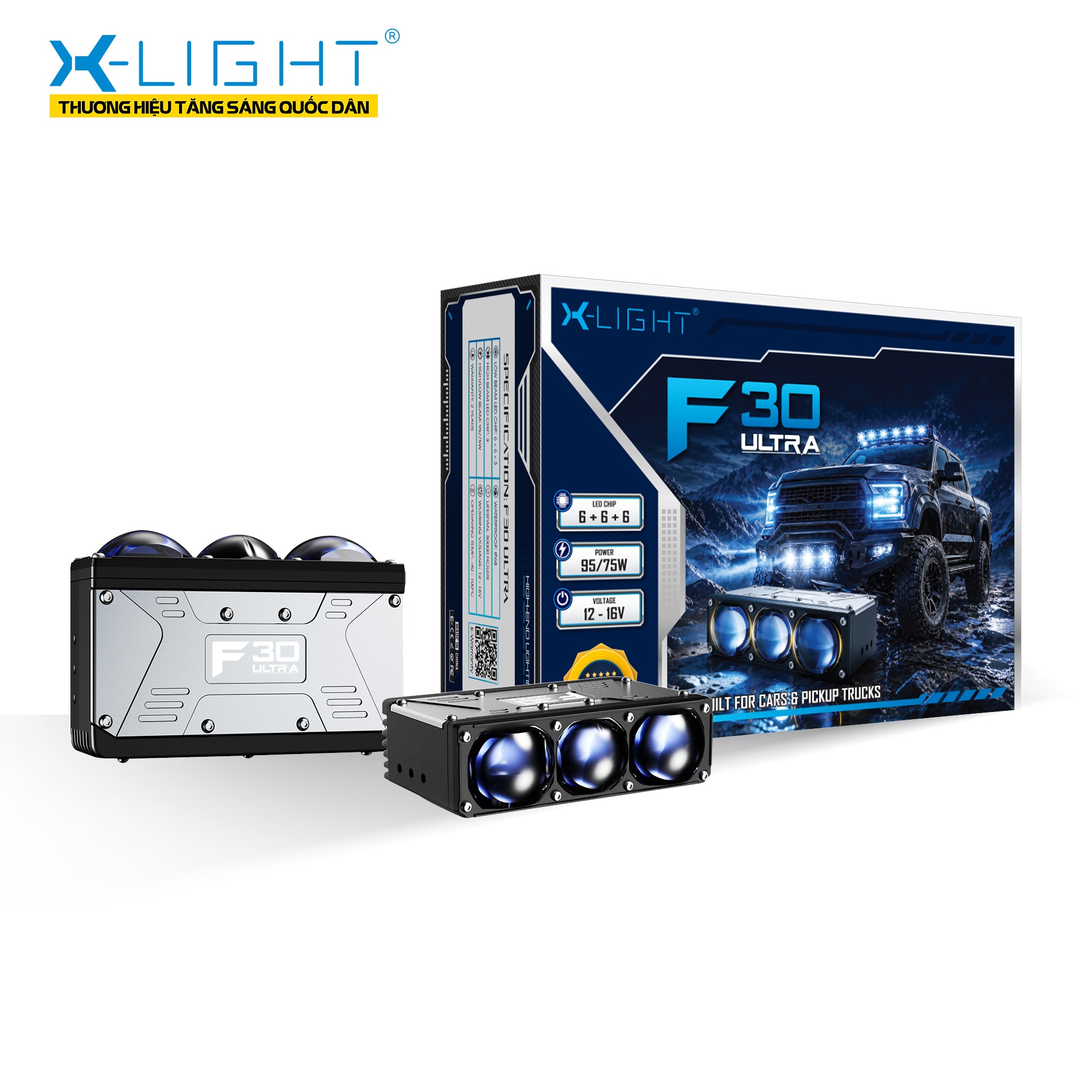 Đèn gầm dạng rời X-Light F30 Ultra