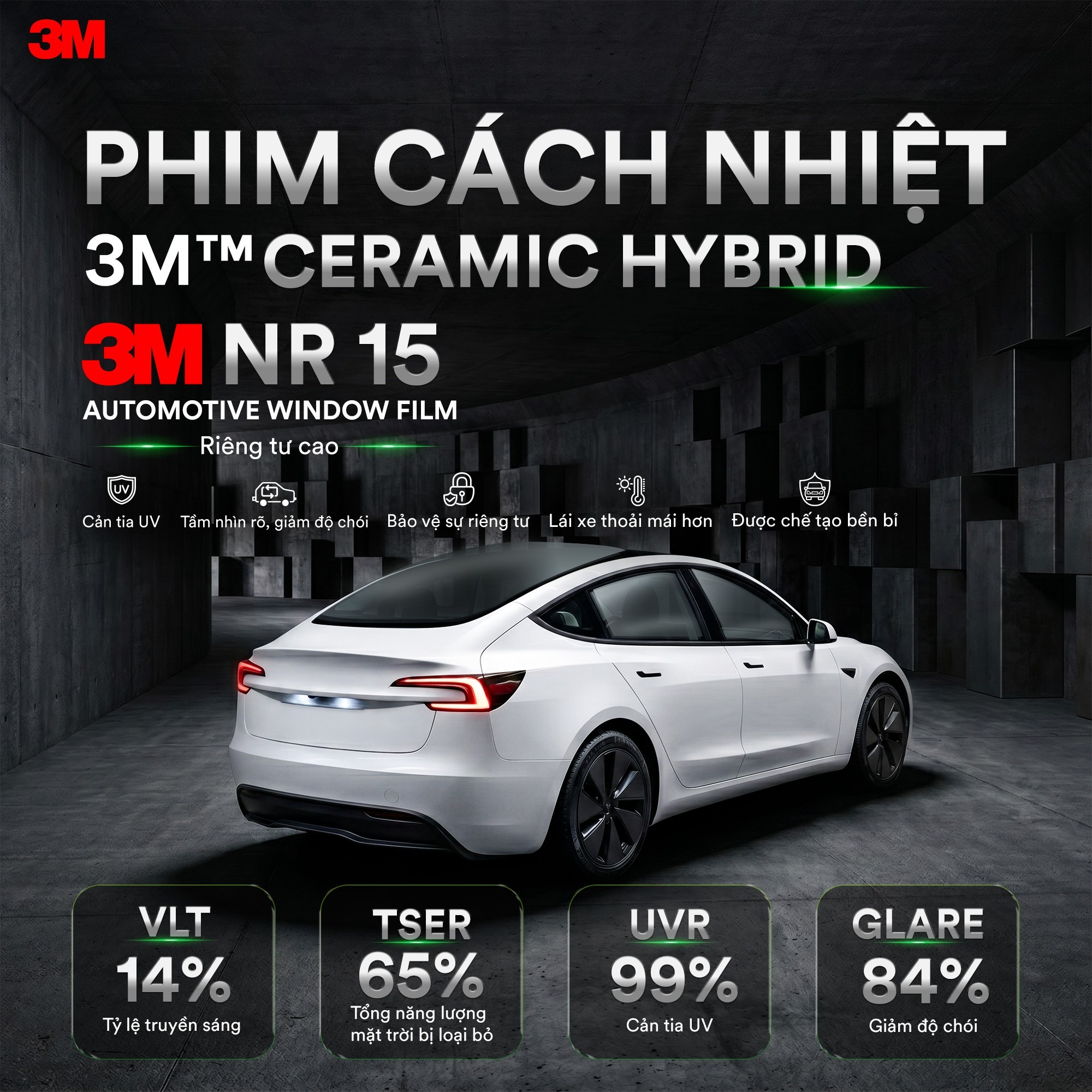 Phim cách nhiệt 3M Ceramic NR 15