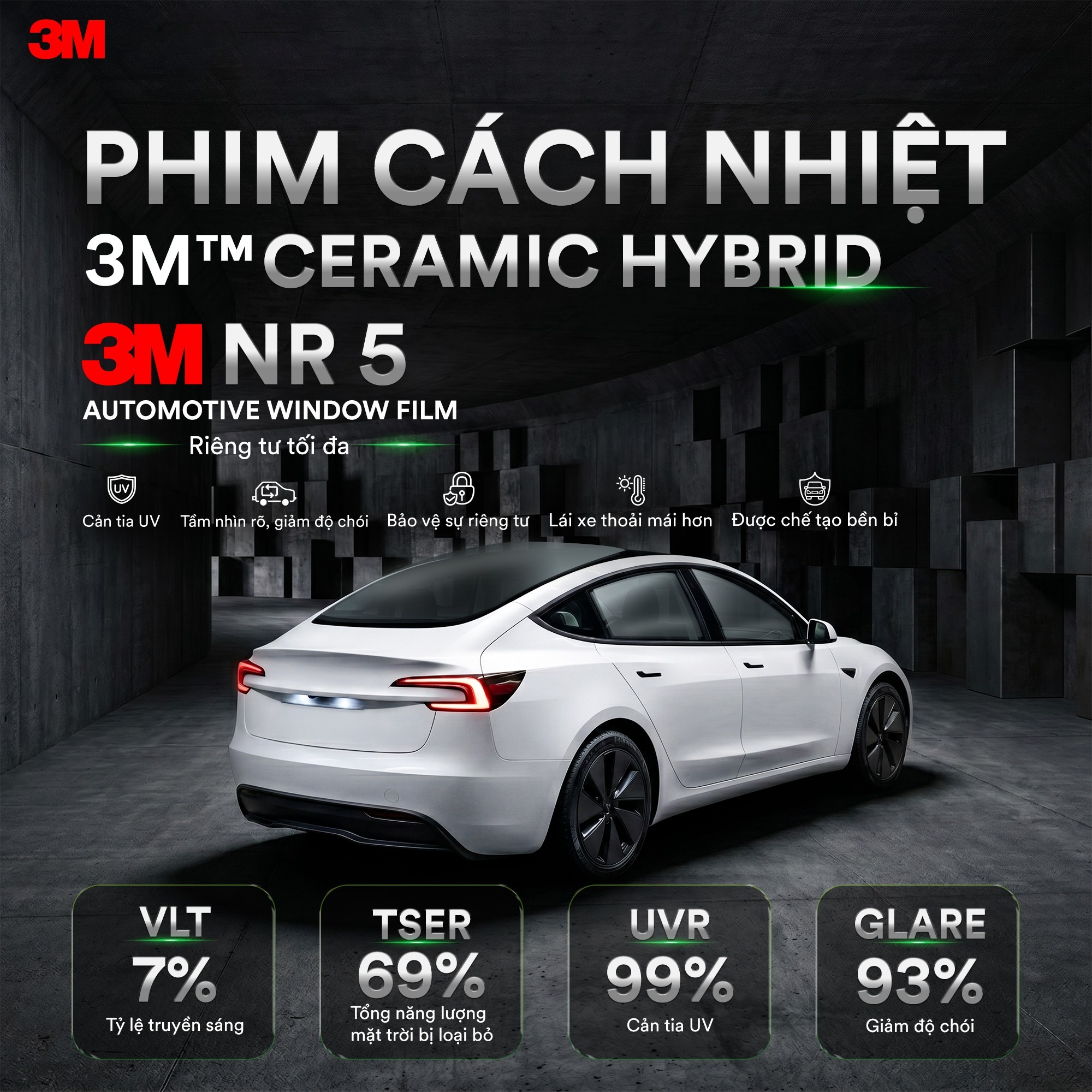 Phim cách nhiệt 3M Ceramic NR 5