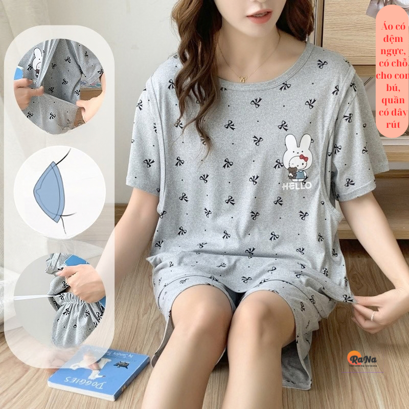 Đồ bộ cho mẹ bầu mẹ bỉm cho con bú