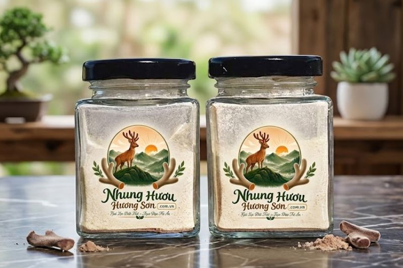 Nhung hươu bột nguyên chất