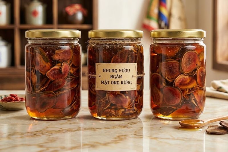 Nhung Hươu Ngâm Mật Ong Rừng