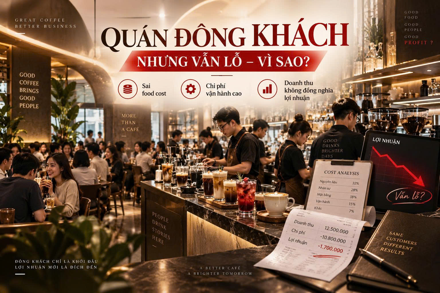 Quán đông khách nhưng vẫn lỗ – vì sao?